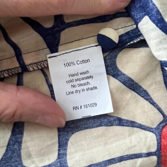 Mata Traders Blue Floral Midi Sundress L - Picture 9 of 9